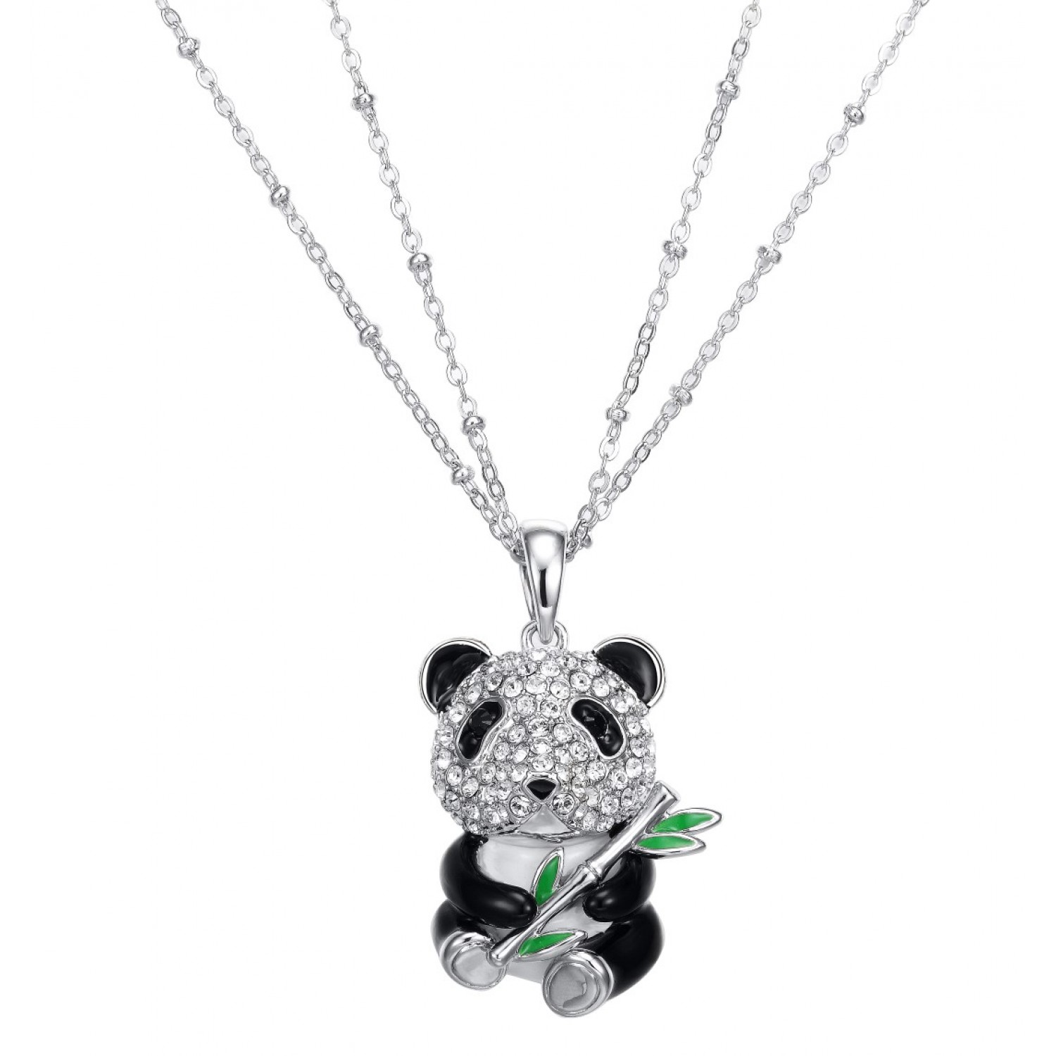 Swarovski panda store necklace